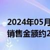 2024年05月14日快讯 亿达中国：前4月合约销售金额约2.89亿元