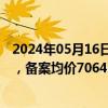 2024年05月16日快讯 上海推出今年第六批次集中供应楼盘，备案均价70643元/平方米
