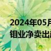 2024年05月16日快讯 主力资金监控：洛阳钼业净卖出超4亿元