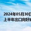 2024年05月30日快讯 中国贸促会：81.6%的外贸企业预测上半年出口向好或持平