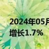 2024年05月31日快讯 加拿大第一季度经济增长1.7%