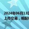 2024年06月13日快讯 *ST美吉：公司股票将被深交所终止上市交易，明起停牌