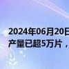 2024年06月20日快讯 民德电子：智能感知应用特种硅片月产量已超5万片，碳化硅外延等产品陆续量产