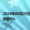 2024年06月25日快讯 港股汽车股多数反弹，蔚来 零跑汽车涨超4%