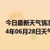 今日最新天气情况-察右中旗天气预报乌兰察布察右中旗2024年06月28日天气