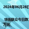 2024年06月28日快讯 龙虎榜 | 华扬联众今日跌7.02%，知名游资宁波桑田路卖出2142.31万元