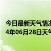 今日最新天气情况-阜新蒙古族天气预报阜新阜新蒙古族2024年06月28日天气