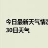 今日最新天气情况-冷水江天气预报娄底冷水江2024年06月30日天气