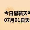 今日最新天气情况-鹤岗天气预报鹤岗2024年07月01日天气