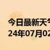 今日最新天气情况-大港天气预报天津大港2024年07月02日天气