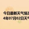 今日最新天气情况-铁干里克天气预报巴音郭楞铁干里克2024年07月02日天气