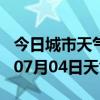 今日城市天气预报-盘锦天气预报盘锦2024年07月04日天气