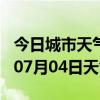 今日城市天气预报-大庆天气预报大庆2024年07月04日天气