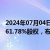 2024年07月04日快讯 小熊电器：拟1.54亿元收购罗曼智能61.78%股权，布局个护小家电产品