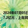 2024年07月05日快讯 4连板东易日盛：上半年预亏4.8亿元7.2亿元，上年同期净亏1.5亿元