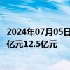 2024年07月05日快讯 华侨城A：预计上半年净亏损缩窄至9亿元12.5亿元