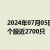 2024年07月05日快讯 沪指下挫跌逾1%，沪深京三市下跌个股近2700只