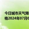 今日城市天气预报-那仁宝力格天气预报巴彦淖尔那仁宝力格2024年07月06日天气