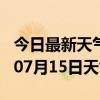 今日最新天气情况-巴中天气预报巴中2024年07月15日天气