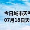 今日城市天气预报-白银天气预报白银2024年07月18日天气