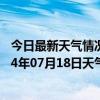 今日最新天气情况-察右中旗天气预报乌兰察布察右中旗2024年07月18日天气