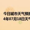 今日城市天气预报-察右前旗天气预报乌兰察布察右前旗2024年07月18日天气