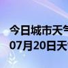 今日城市天气预报-松原天气预报松原2024年07月20日天气