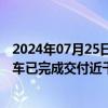 2024年07月25日快讯 北汽蓝谷：围绕百度第五代共享无人车已完成交付近千台