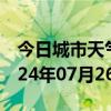 今日城市天气预报-沂南天气预报临沂沂南2024年07月26日天气