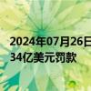 2024年07月26日快讯 Meta据悉因违反竞争规则面临欧盟134亿美元罚款