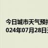 今日城市天气预报-张家口桥东天气预报张家口张家口桥东2024年07月28日天气