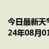 今日最新天气情况-清水天气预报天水清水2024年08月01日天气