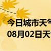 今日城市天气预报-白城天气预报白城2024年08月02日天气