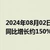 2024年08月02日快讯 中国再保险：预计上半年归母净利润同比增长约150%200%