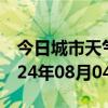 今日城市天气预报-蒲县天气预报临汾蒲县2024年08月04日天气