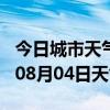 今日城市天气预报-池州天气预报池州2024年08月04日天气