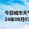 今日城市天气预报-晋江天气预报泉州晋江2024年08月07日天气