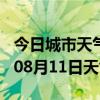 今日城市天气预报-枣庄天气预报枣庄2024年08月11日天气