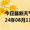 今日最新天气情况-东光天气预报沧州东光2024年08月11日天气