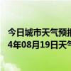 今日城市天气预报-克拉玛依天气预报克拉玛依克拉玛依2024年08月19日天气