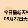 今日最新天气情况-晋城天气预报晋城2024年08月22日天气