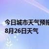 今日城市天气预报-巴仑台天气预报巴音郭楞巴仑台2024年08月26日天气