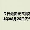 今日最新天气情况-锡林浩特天气预报锡林郭勒锡林浩特2024年08月26日天气