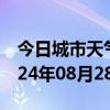 今日城市天气预报-渭源天气预报定西渭源2024年08月28日天气