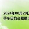 2024年08月29日快讯 中国汽车流通协会：8月19日25日二手车日均交易量5.92万辆