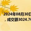 2024年08月30日快讯 海光信息今日大宗交易成交38.1万股，成交额3024.76万元