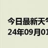 今日最新天气情况-宁城天气预报赤峰宁城2024年09月01日天气