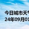 今日城市天气预报-晋安天气预报福州晋安2024年09月01日天气