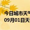 今日城市天气预报-常德天气预报常德2024年09月01日天气