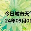 今日城市天气预报-浑源天气预报大同浑源2024年09月01日天气